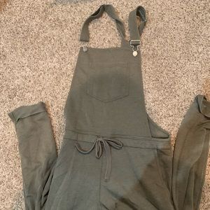 Army green overalls